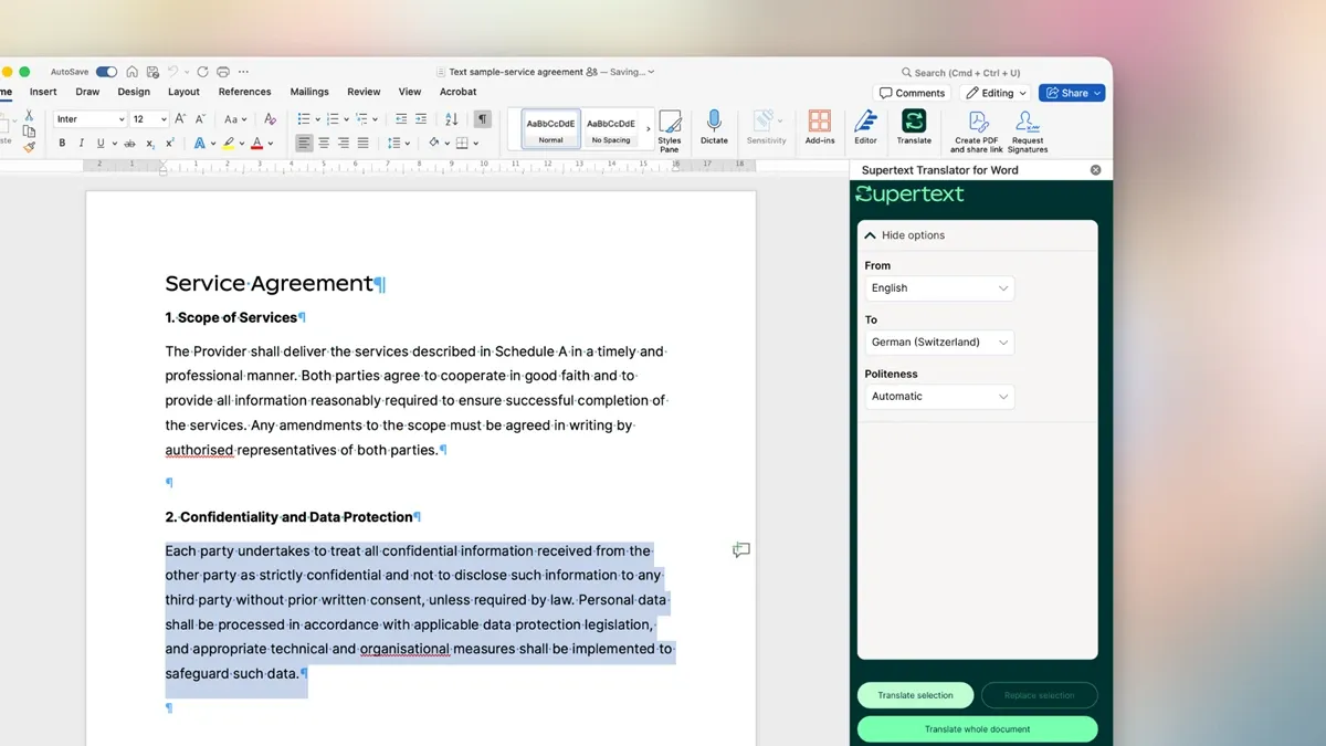 Übersetzen direkt in der Arbeitsumgebung – mit den neuen Microsoft-Office-Add-ins