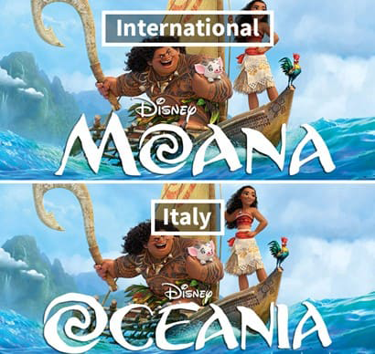 Moana localisation example