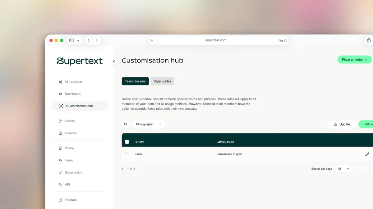 Translate even more consistently – with the new team glossaries and style guides